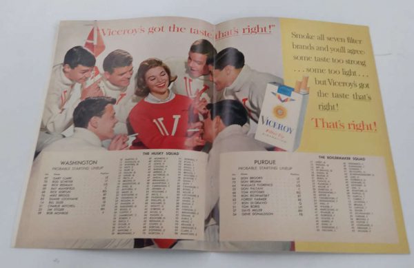 Purdue vs Washington Football 1962 Program J81366 - Image 4