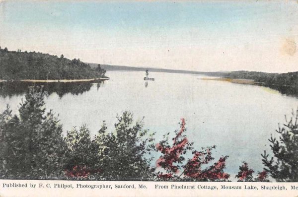 Shapleigh Maine Mousam Lake View from Pinehurst College Postcard JA455765