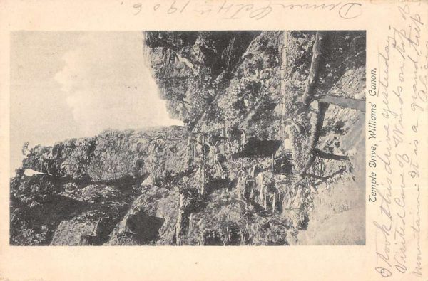 Williams Canon Colorado scenic view along Temple Drive antique pc Z51188