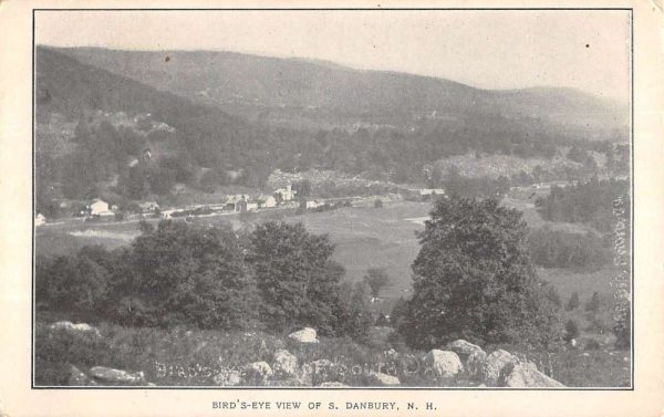 Danbury New Hampshire Birdseye View Of City Antique Postcard KA688528