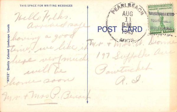 Pearl Beach Michigan Sunset Waterfront Greeting Antique Postcard KA688564 - Image 2