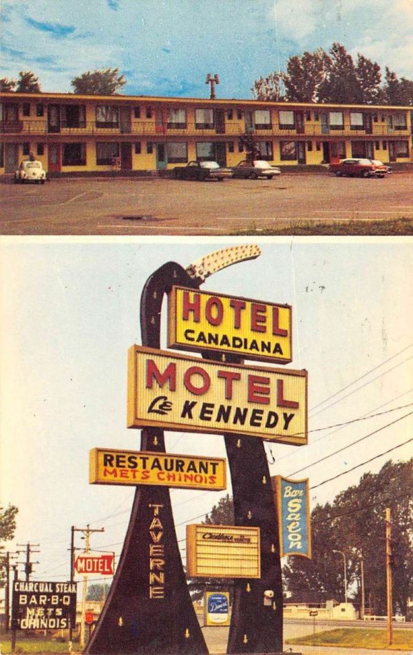 Repentigny Quebec Canada Motel Le Kennedy Multiview Vintage Postcard KA688618