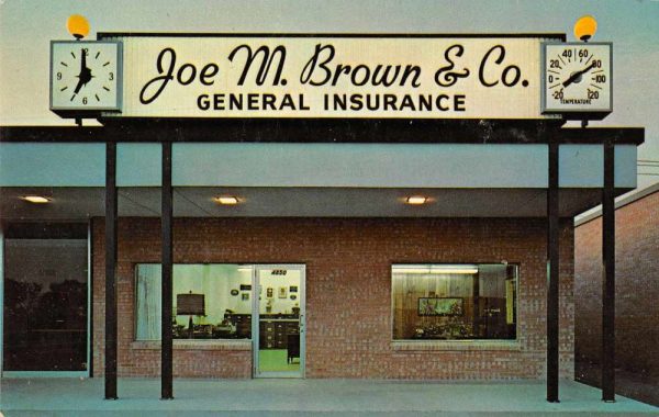 Houston Texas Joe M. Brown and Co Insurance Co Vintage Postcard JB627533