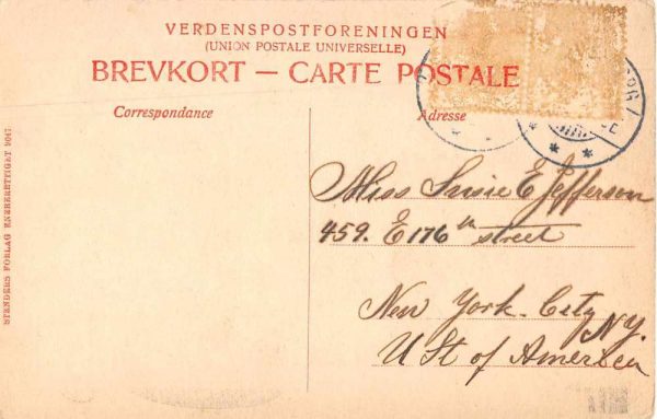 Svendborg Denmark View from Christiansminde Vintage Postcard JC932613 - Image 2