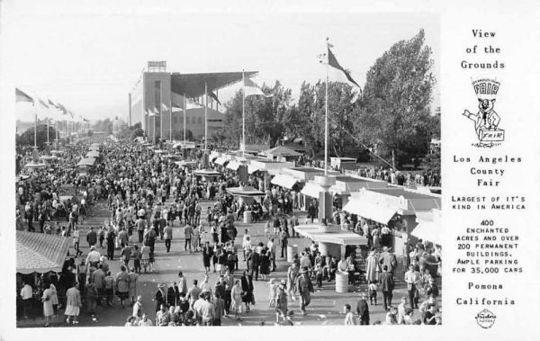 Pomona California Los Angeles Co Fair Grounds Frasher Real Photo PC JC932991