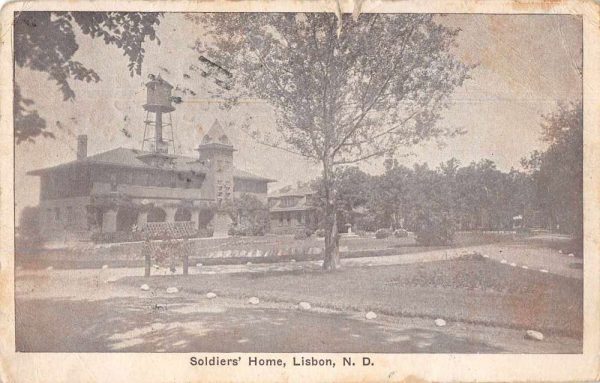 Lisbon North Dakota Soldiers' Home Exterior Vintage Postcard JD933430