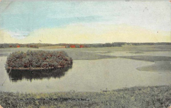 Fosston Minnesota Columbia Scenic View Vintage Postcard JD933444
