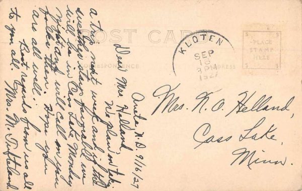 Fargo North Dakota Central High School Real Photo Vintage Postcard JD933478 - Image 2