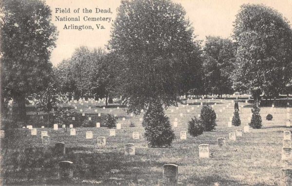 Arlington Virginia National Cemetery Field of the Dead Vintage Postcard JE229007
