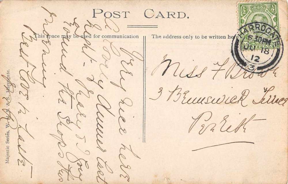 Harrogate England Hotel Majestic Real Photo Vintage Postcard JE229010 - Image 2