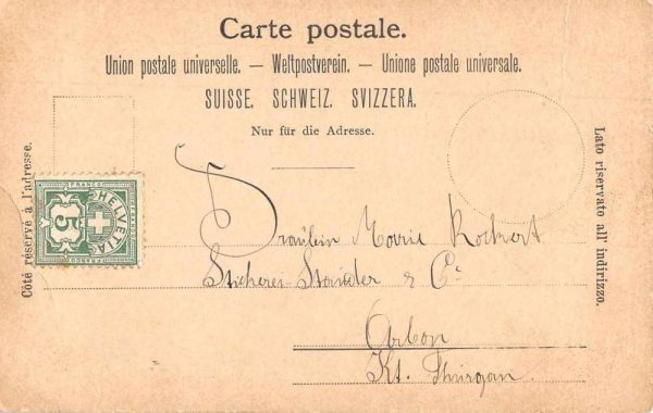 Rorschach Switzerland Schweiz Harbor View Boats Postcard JE229070 - Image 2