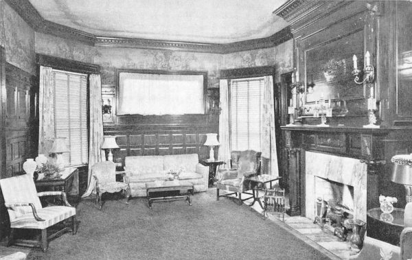 New Bern North Carolina Hotel Queen Anne Parlor Interior Postcard JE229257