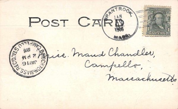 Hampton New Hampshire North Beach Life Saving Station Vintage Postcard JE229292 - Image 2