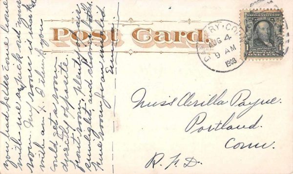 Danbury Connecticut Hotel Green Exterior Vintage Postcard JE229302 - Image 2