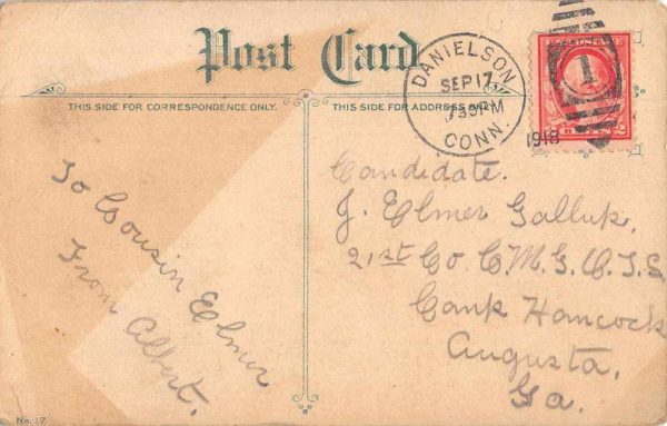 Danielson Connecticut Greetings Dutch Girl Vintage Postcard JE229308 - Image 2