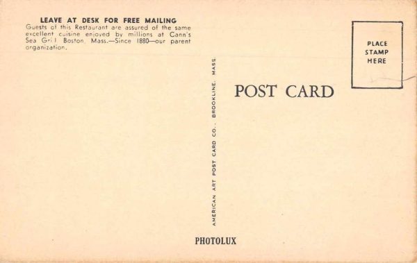 Hillsboro New Hampshire Cann's 3 Ways Restaurant Vintage Postcard JE229319 - Image 2