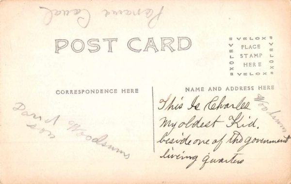 Panama Canal Zone Man on Horse Real Photo Vintage Postcard JE229402 - Image 2
