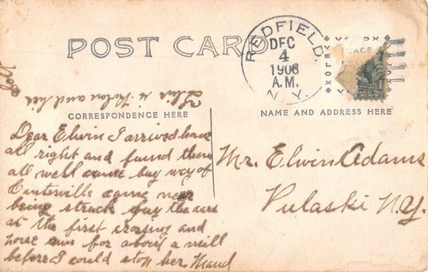 Redfield New York Boy with Horse Real Photo Vintage Postcard JE229409 - Image 2