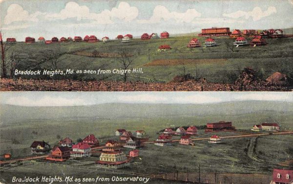 Braddock Heights Maryland From Observatory Vintage Postcard JE229436
