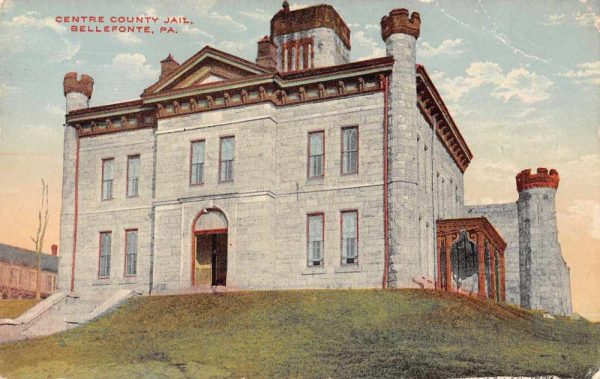 Bellefonte Pennsylvania Centre County Jail Exterior Vintage Postcard JE229437