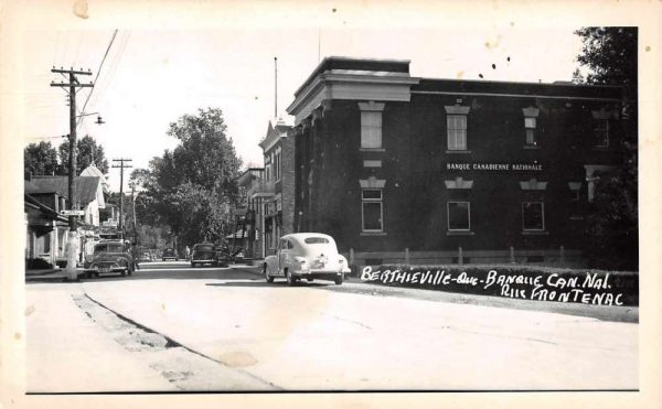 Berthierville Quebec Canada Banque Canadiene Nationale Real Photo PC JE229466