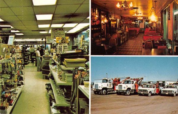 Walcott City Iowa 80 Truckstop Gas Station Vintage Postcard JE229477