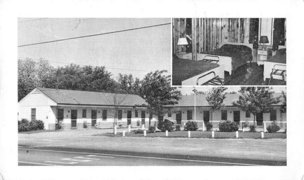 Enfield North Carolina Sunset Manor Court Interior Exterior Postcard JE229515