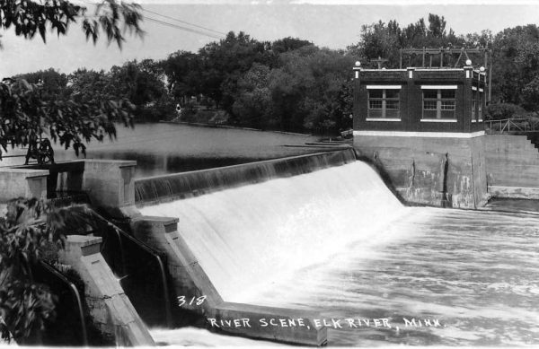 Elk River Minnesota River Scene Real Photo Vintage Postcard JE229572
