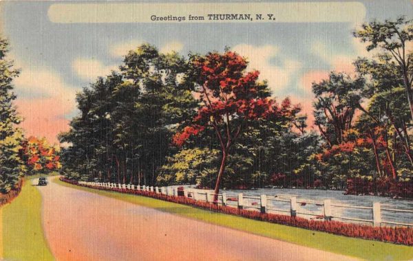 Thurman New York Greetings Road Scenic Vintage Postcard JE229634
