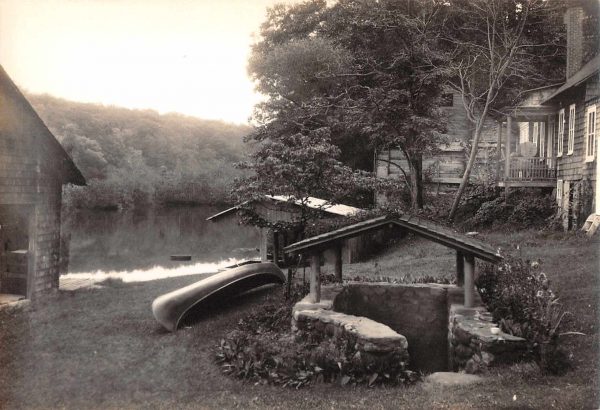 Smithtown Long Island New York Oakside Canoe Real Photo Snapshot JE229739