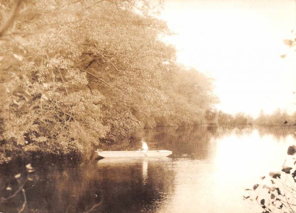 Smithtown Long Island New York Oakside Rowboat Real Photo Snapshot JE229740