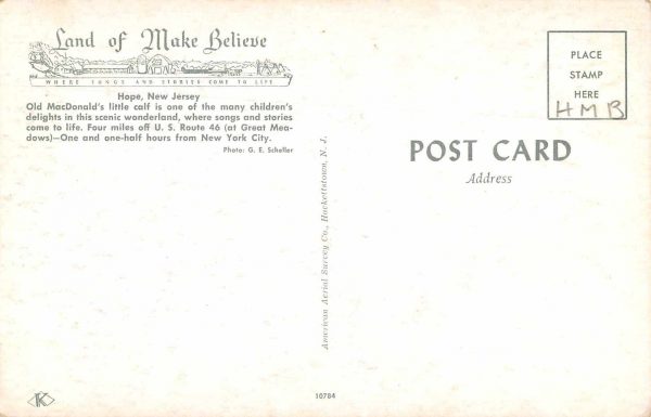 Hope New Jersey Old MacDonald's Farm Cows Vintage Postcard JE229750 - Image 2
