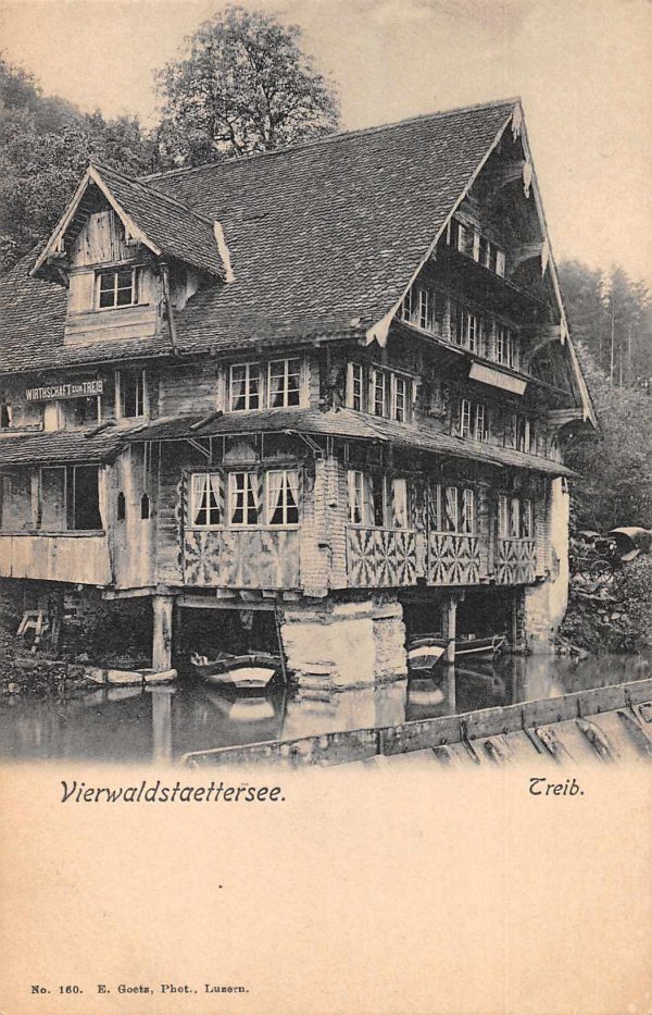Trieb Switzerland Vierwaldstaetterse Lake Lucerne Vintage Postcard JE229776