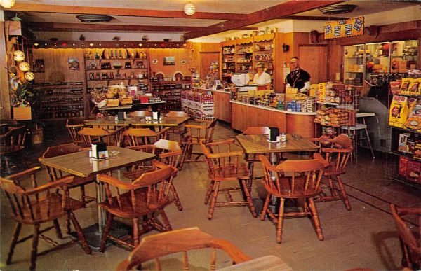 Orrville Ohio Alpine Alpa Restaurant Interior Vintage Postcard JE229806