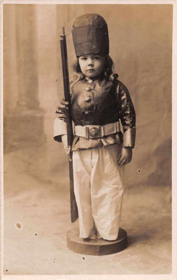 Child Costume Dressed as Nutcracker Real Photo Vintage Postcard JF686725