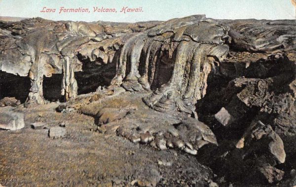 Hawaii Lava Formation Volcano Vintage Postcard JF686246