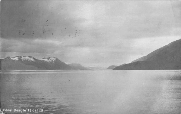 Canal Beagle Ta Del Scenic View Real Photo Vintage Postcard JF686252