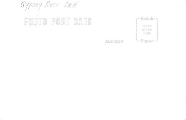 Gypsy Rose Lee with Camera Pan America Real Photo Vintage Postcard JF686314 - Image 2