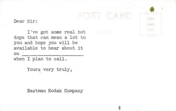Kodak Camera Carnival Advertising Real Photo Vintage Postcard JF686315 - Image 2