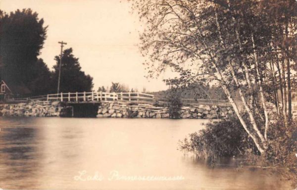 Maine Lake Pennesseewassee Real Photo Vintage Postcard JF686401