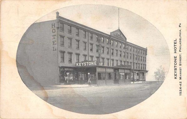 Philadelphia Pennsylvania Keystone Hotel Vintage Postcard JF686420