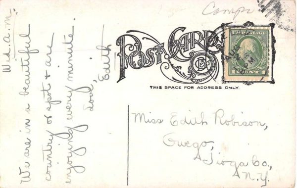 Summer Camp of C. Boucher Scenic View Vintage Postcard JF686448 - Image 2