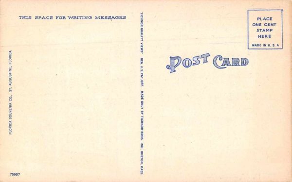 St. Augustine Florida Old Speissegger Drug Store Vintage Postcard JF686457 - Image 2