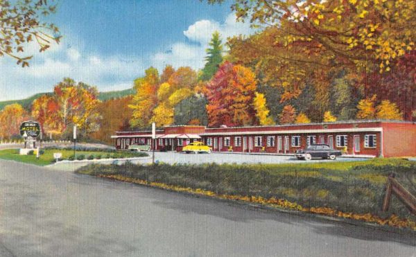 White Sulphur Springs West Virginia Old White Motel Vintage Postcard JF686510