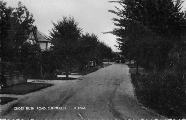 Summerley England Cross Bush Road Real Photo Vintage Postcard JF686511