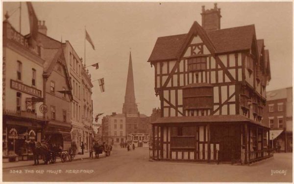 Hereford England The Old House Real Photo Vintage Postcard JF686519