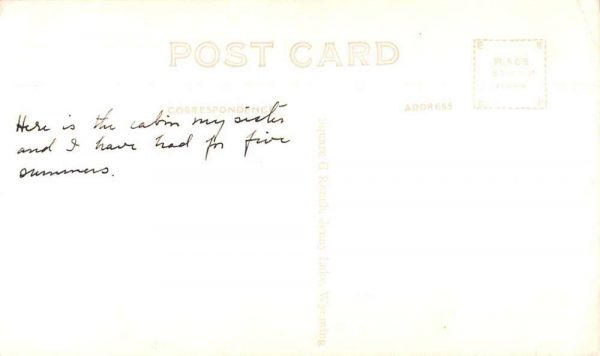 Jenny Lake Wyoming Square G Ranch Real Photo Vintage Postcard JF686537 - Image 2