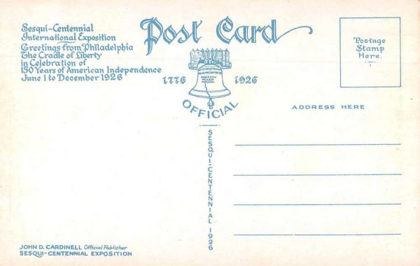 Philadelpia Pennsylvania Sequi-Centennial Expo Franklin Print Shop PC JF686614 - Image 2