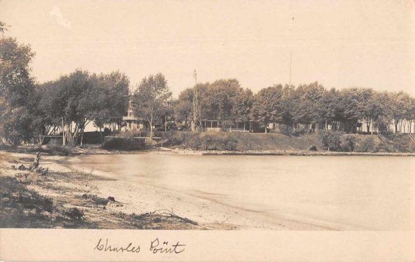 Charles Point Beach Scene Real Photo Vintage Postcard JF686678