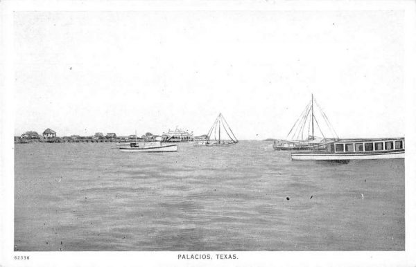 Palacious Texas Harbor View Vintage Postcard JF686805